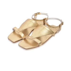 Elf Kanvaz Flat Leather Sandals